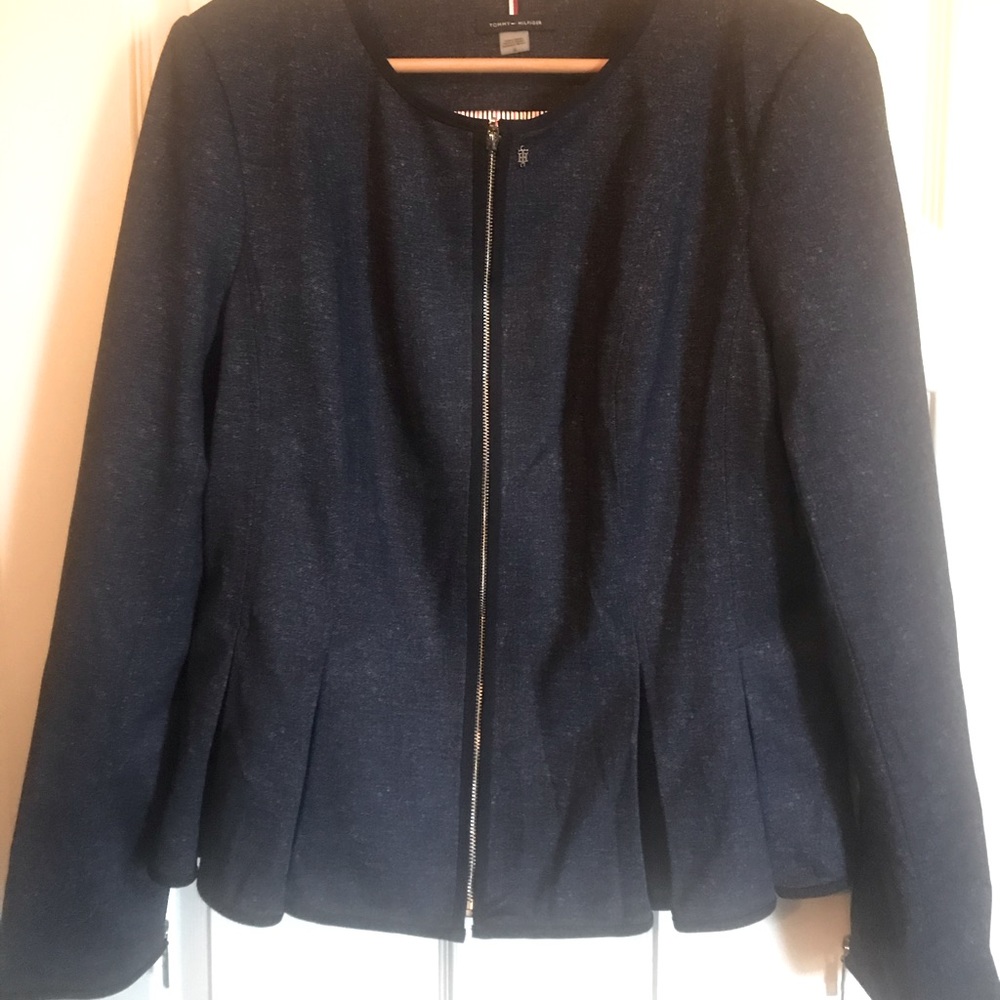 Tommy Hilfiger Blazer, Blue tweed, size 12